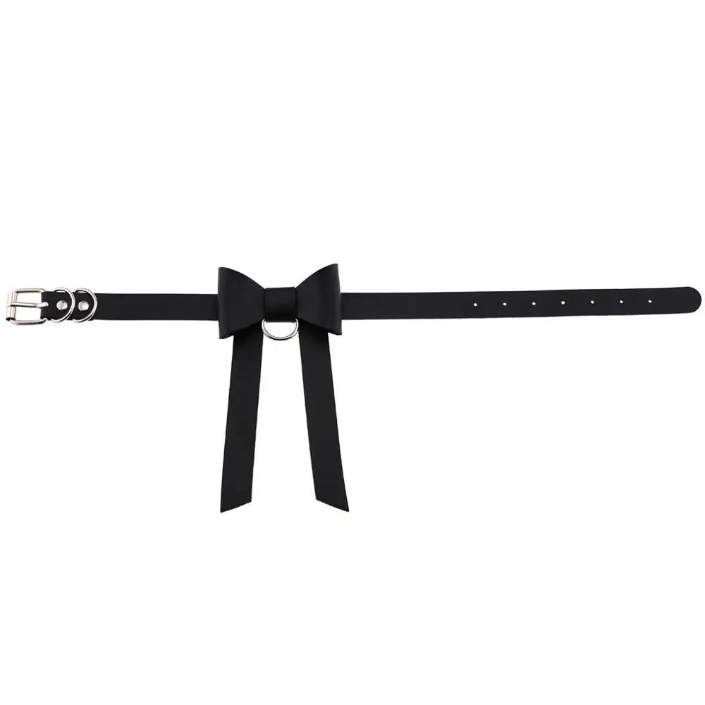 Gothic Coquette Ribbon Bow Choker Necklace (available in 12 colors)