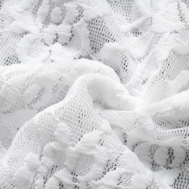 Gothic Fairycore White Lace Patchwork Flare Pants