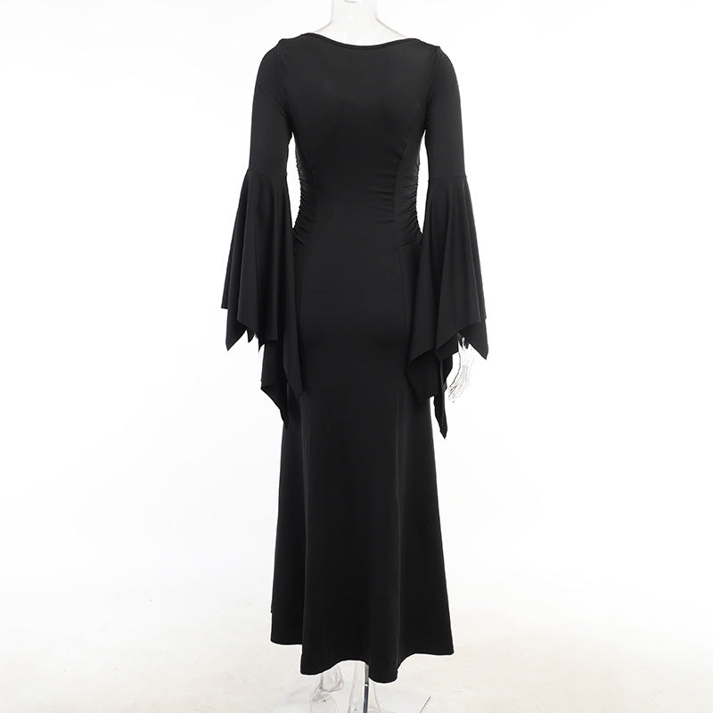 Gothic Bat Wing Sleeves Dress