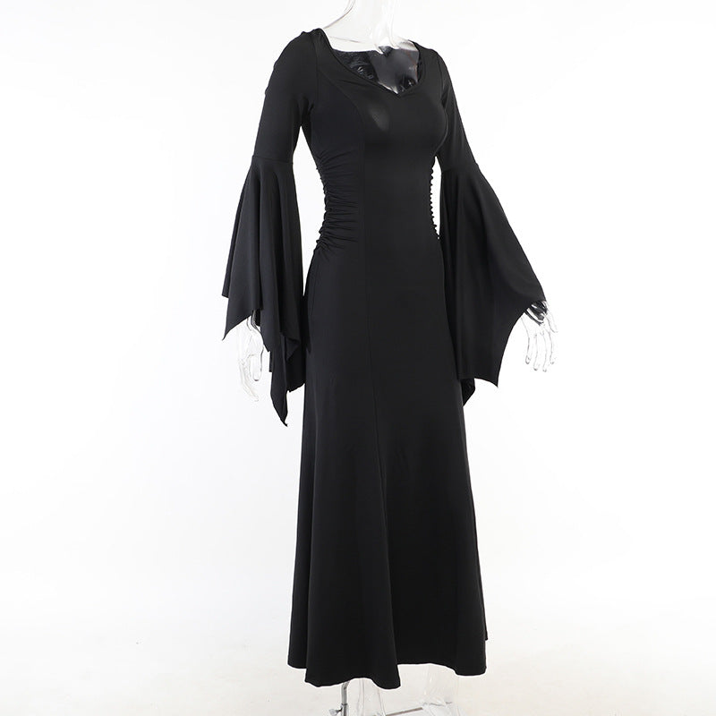 Gothic Bat Wing Sleeves Dress