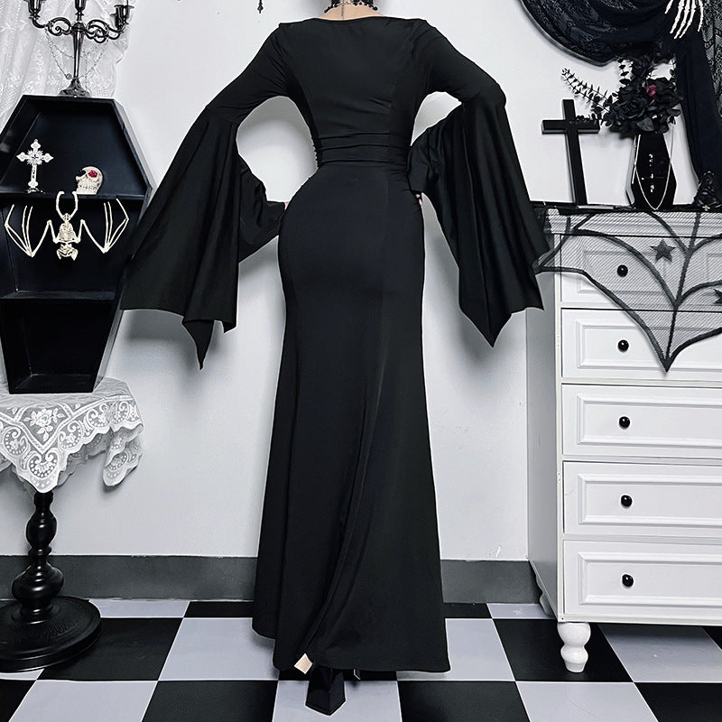 Gothic Bat Wing Sleeves Dress