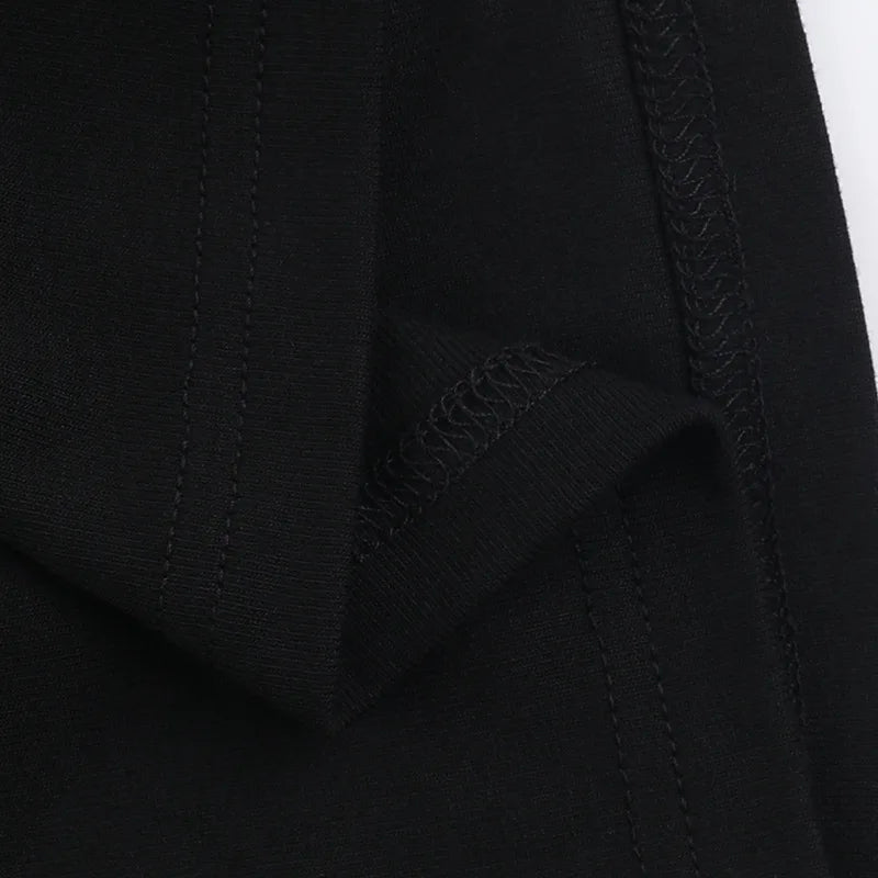 Gothic 90s Alt Goth Lace Choker Long Sleeve Top