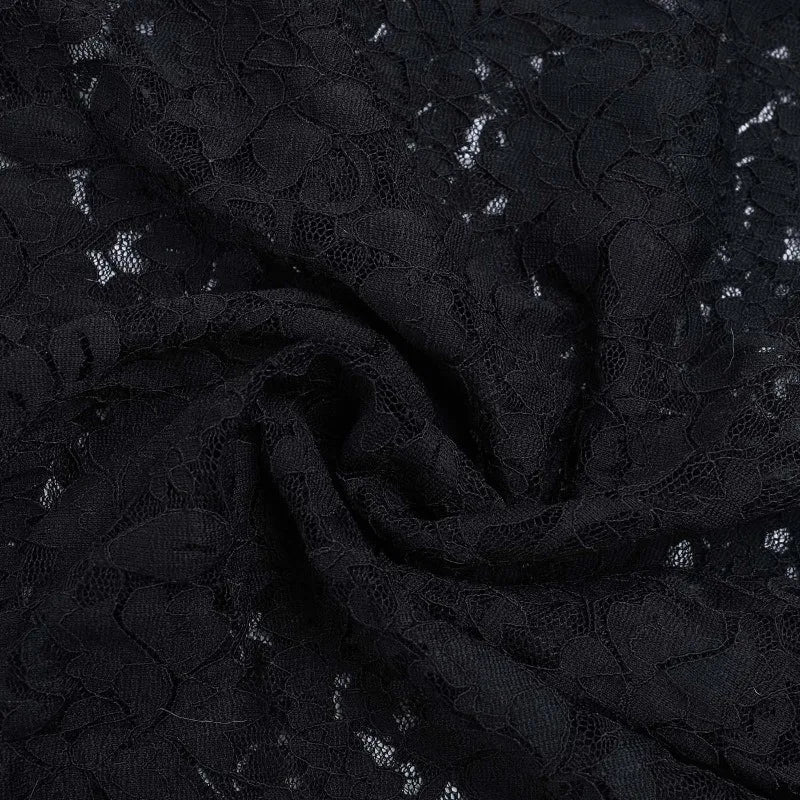Gothic Alt Goth Halter Lace See Through High Slit Bodycon Long Dress
