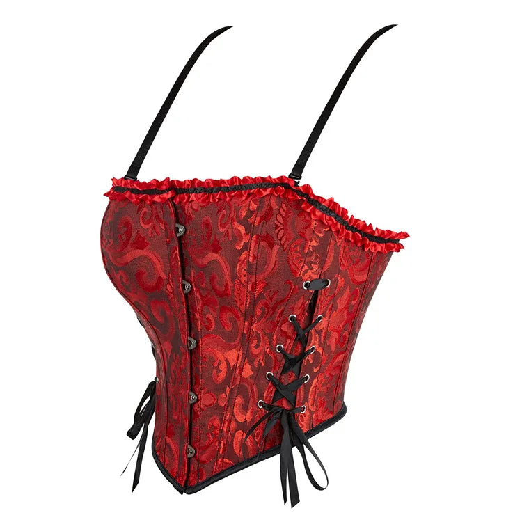Gothic Romantic Victorian Goth Vintage Corset Style Top