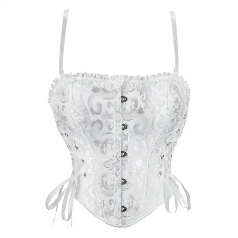 Gothic Romantic Victorian Goth Vintage Corset Style Top