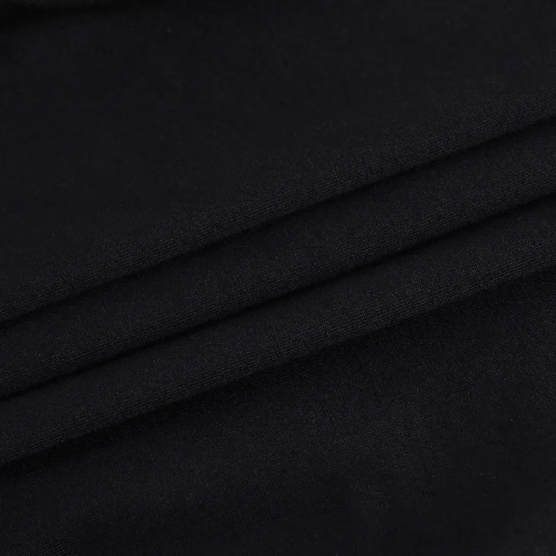 Gothic Y2k Fishnet Patchwork Hollow Out Cold Shoulder Long Sleeve Top