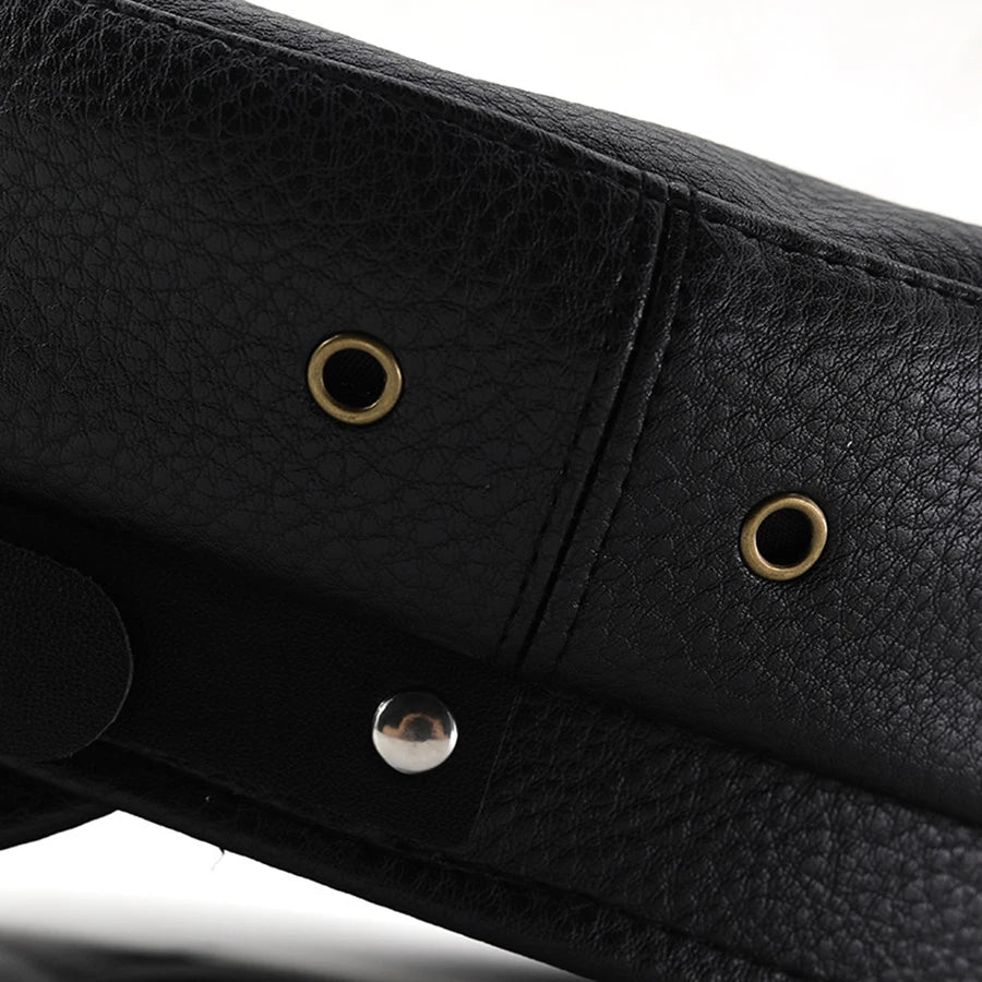 Gothic Punk Alt Goth PU Leather Beret Hat