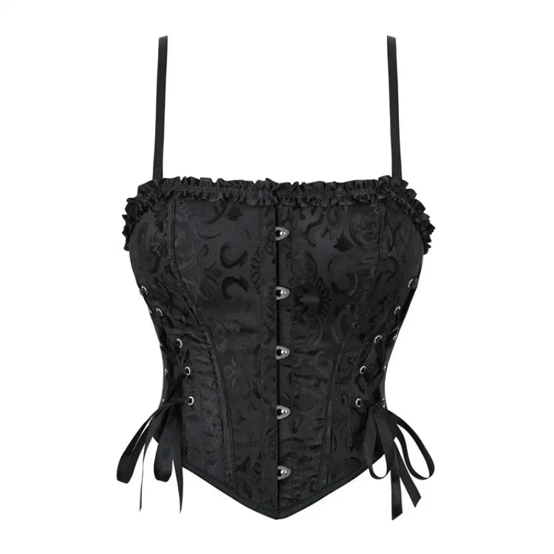 Gothic Romantic Victorian Goth Vintage Corset Style Top