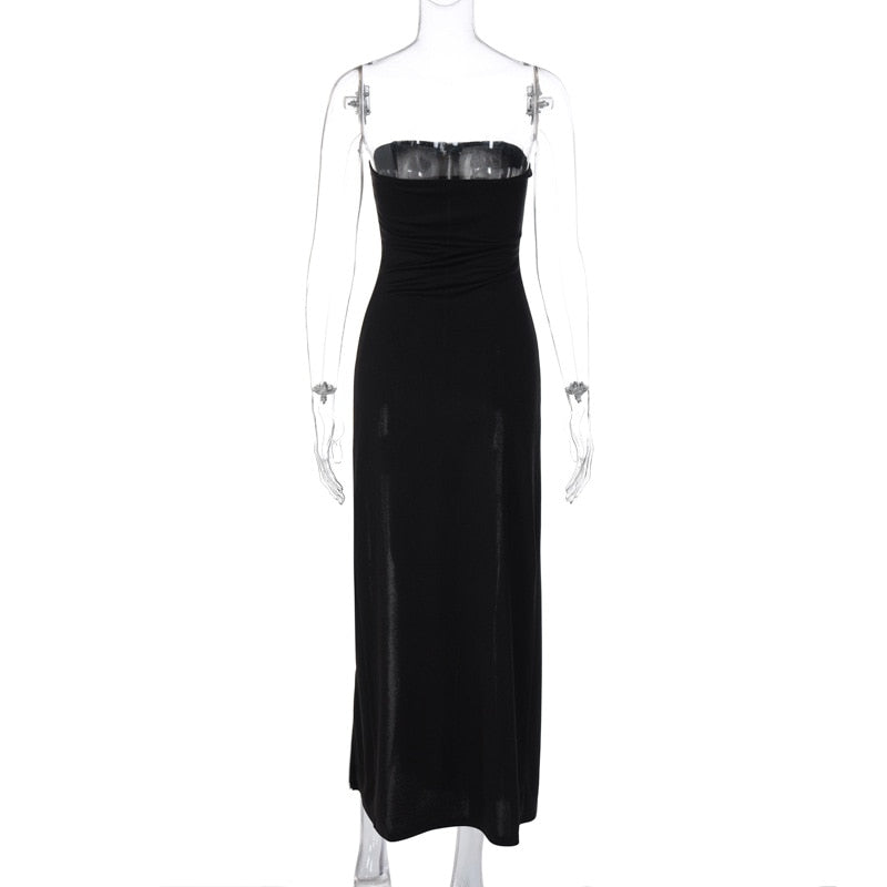 Gothic Y2K Zipper Tube Dress