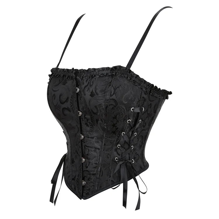Gothic Romantic Victorian Goth Vintage Corset Style Top