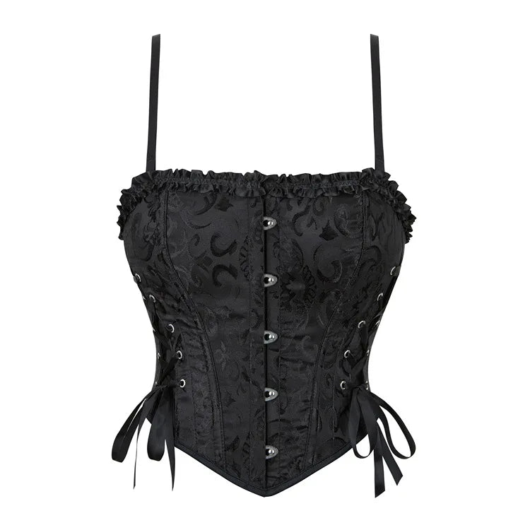 Gothic Romantic Victorian Goth Vintage Corset Style Top