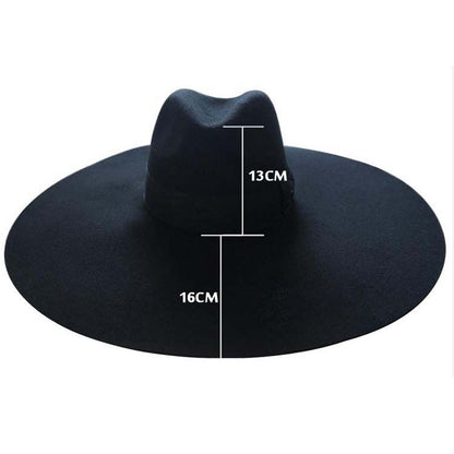 Gothic Wiccan Wide Brim Hat