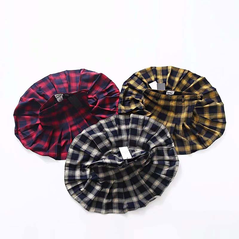 Gothic Punk Harajuku Plaid Pleated Skirt