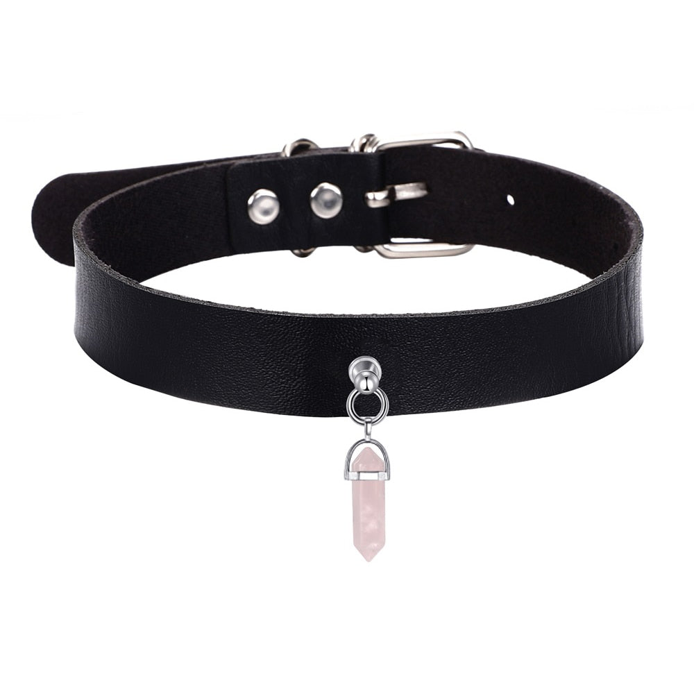 Gothic Y2K Crystal Choker Necklace