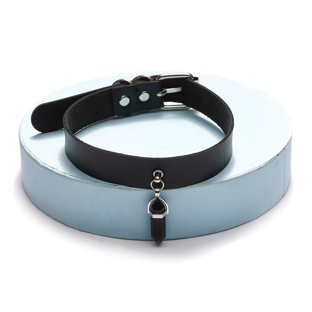 Gothic Y2K Crystal Choker Necklace