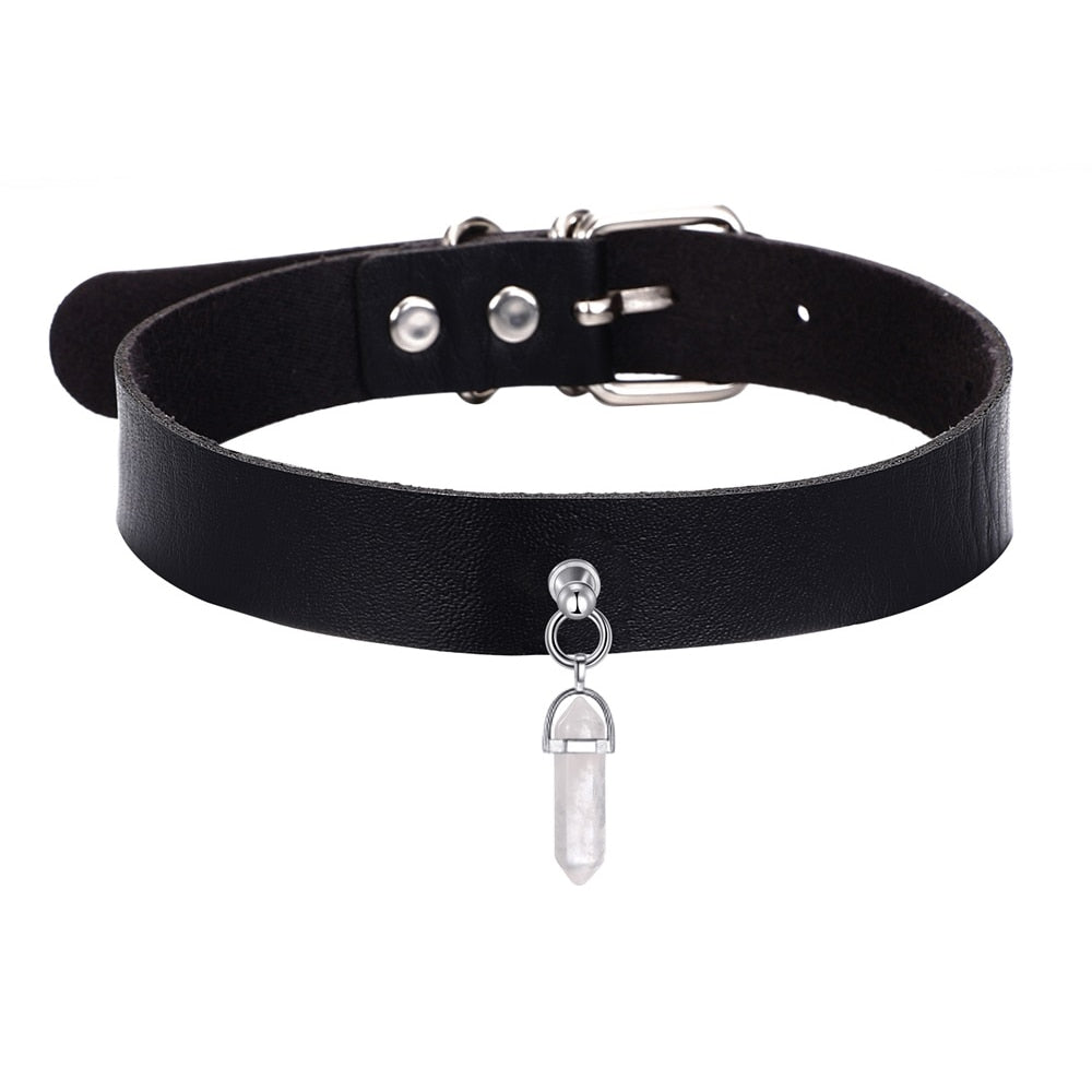 Gothic Y2K Crystal Choker Necklace