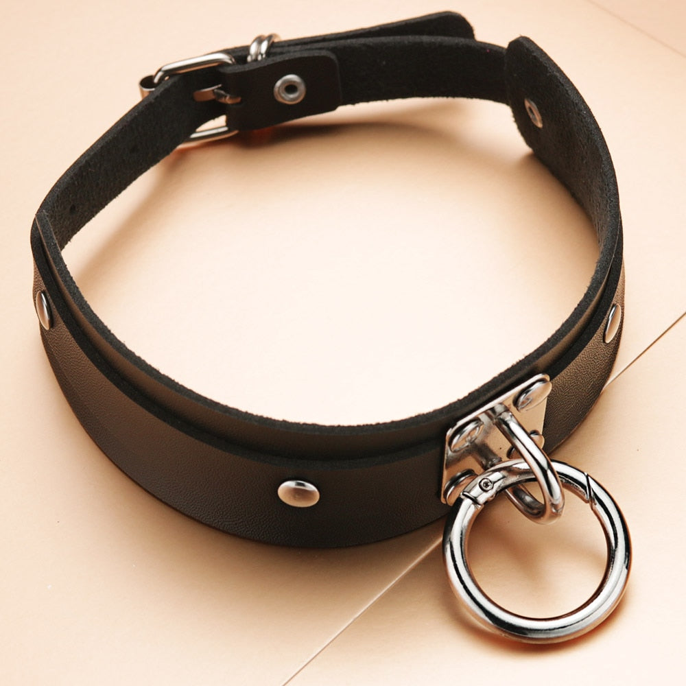 Gothic Punk O-Ring Choker Necklace