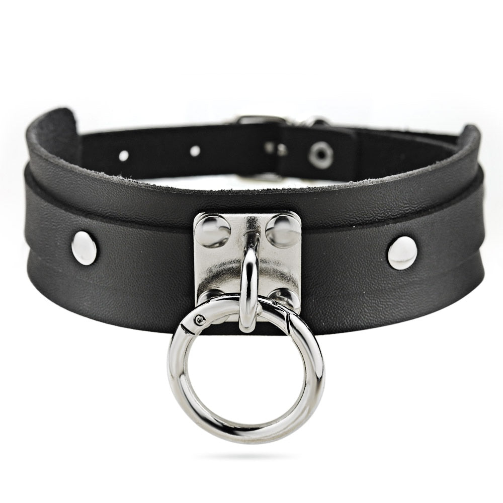 Gothic Punk O-Ring Choker Necklace