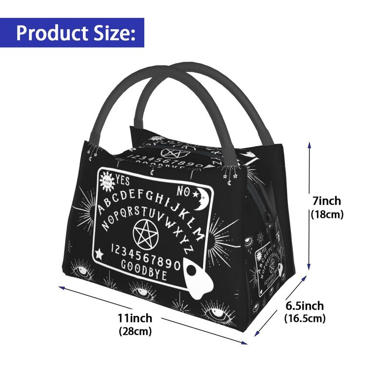Gothic Ouija Spirit Board Insulated Lunch Bag