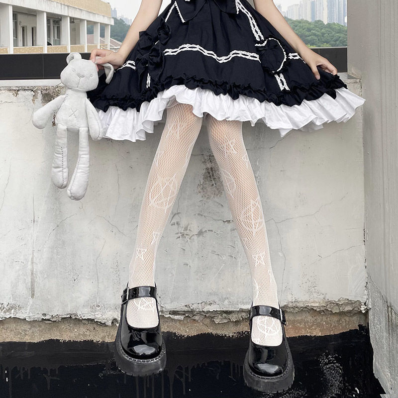 Gothic Design Fishnet Stockings (available in 6 designs)