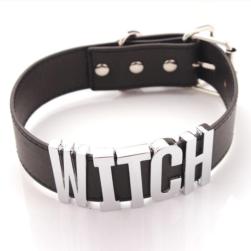 Gothic Witch Choker Collar Necklace