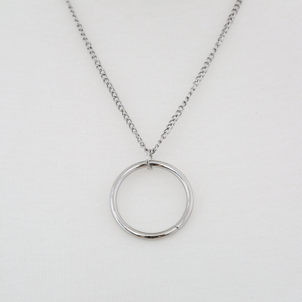 Gothic Spikes Chains O-Ring Multilayer Choker Necklace