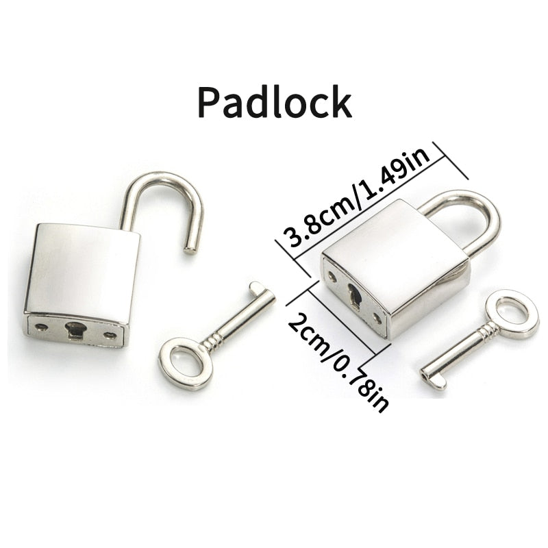Gothic Grunge Padlock Thick Chain Necklace