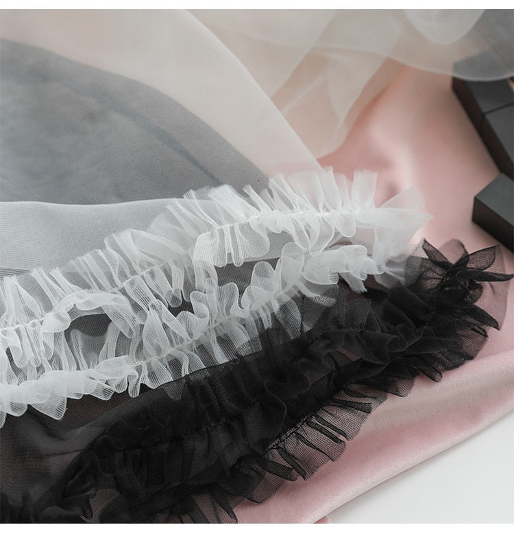 Gothic Temptress Princess Mesh Sleepwear Lingerie Set