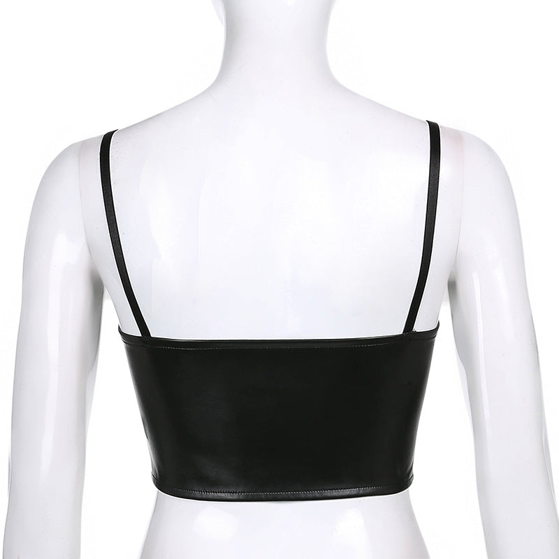 Gothic Lace Up Vest Corset Top