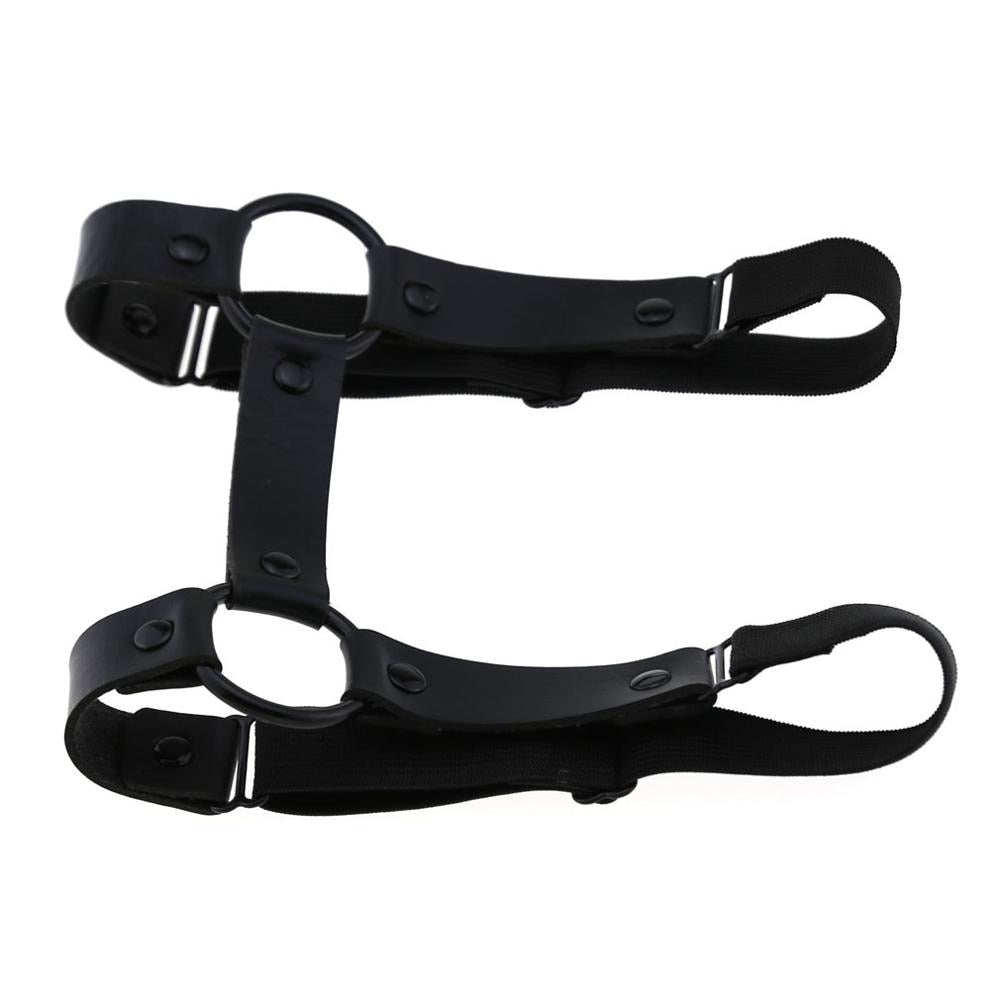 Gothic Grunge Black O-Ring Leg Thigh Harness