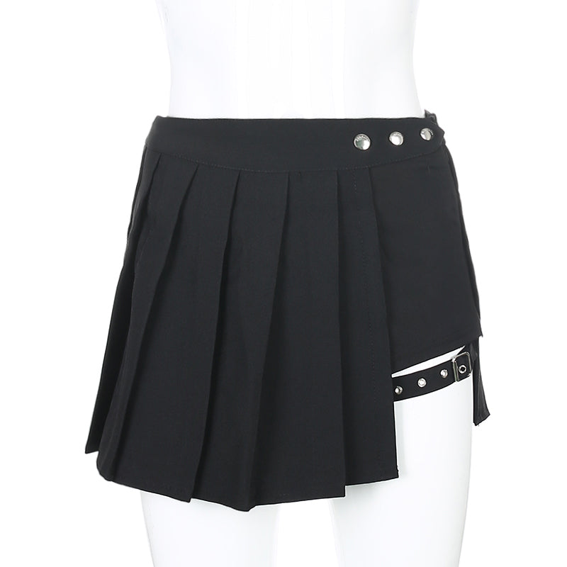 Gothic Grunge Shorts Pleated Mini Skirt (available in XS to 4XL)