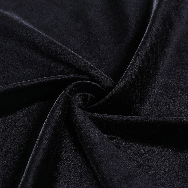 Gothic Lace Cold Shoulder Bell Sleeve Mini Dress