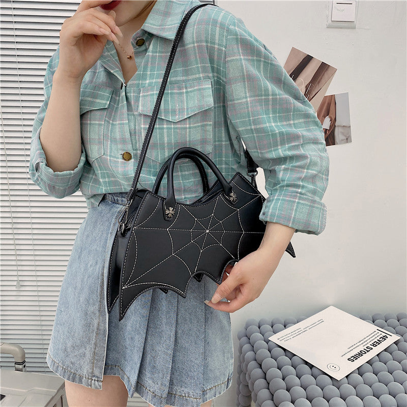 Gothic Spider Web Crossbody Hand Bag