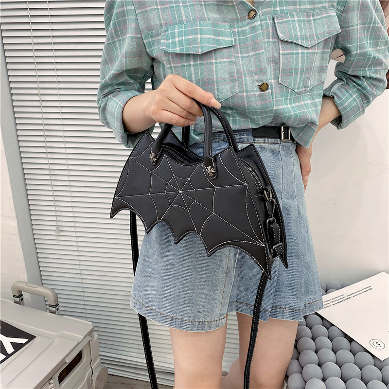 Gothic Spider Web Crossbody Hand Bag