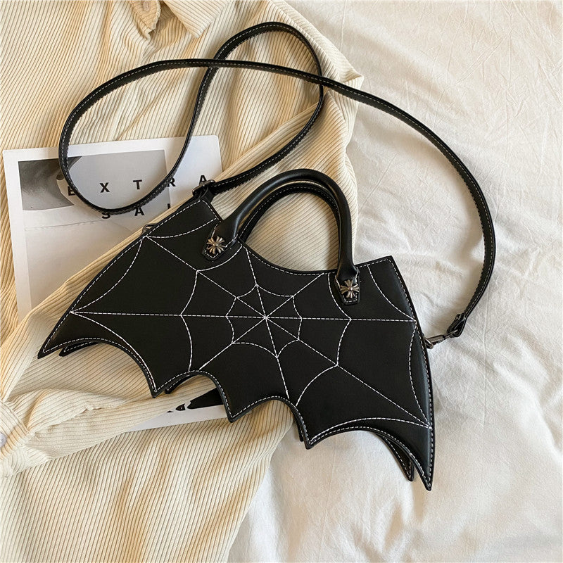 Gothic Spider Web Crossbody Hand Bag