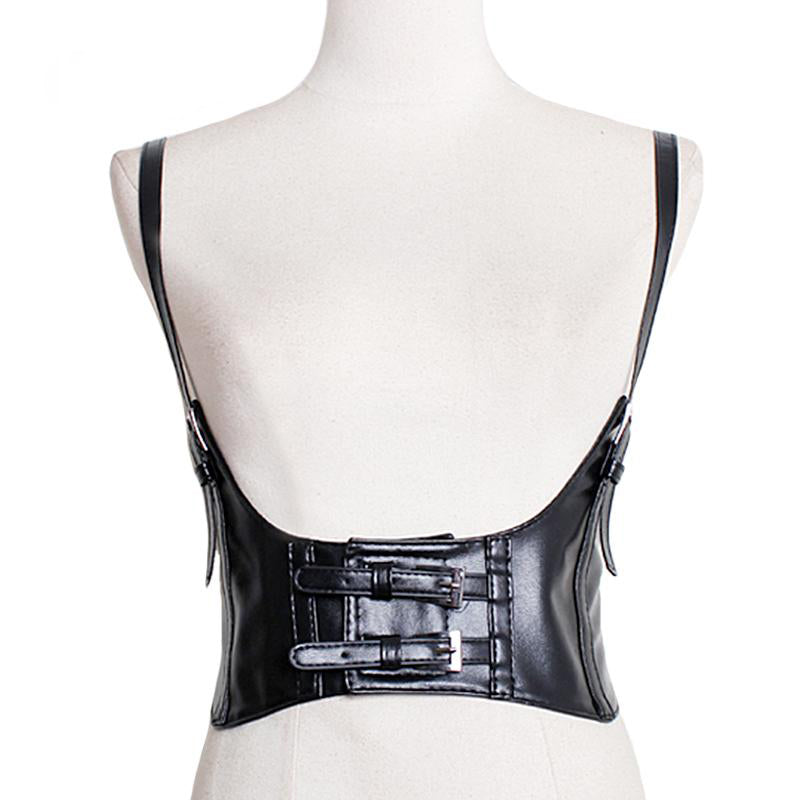 Gothic Punk Waist Corset Vest Harness