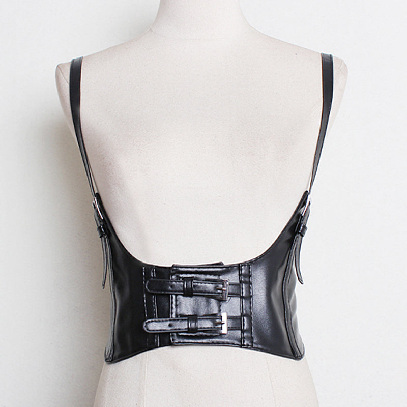 Gothic Punk Waist Corset Vest Harness
