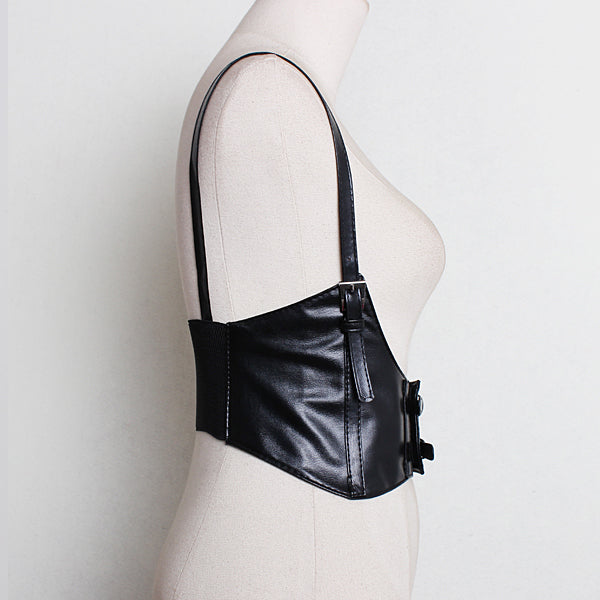 Gothic Punk Waist Corset Vest Harness