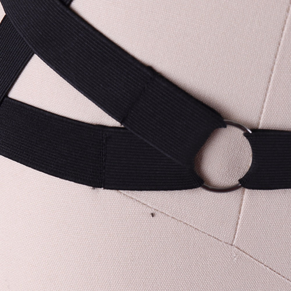 Gothic Pentagram Fetish Wear Thigh Leg Harness