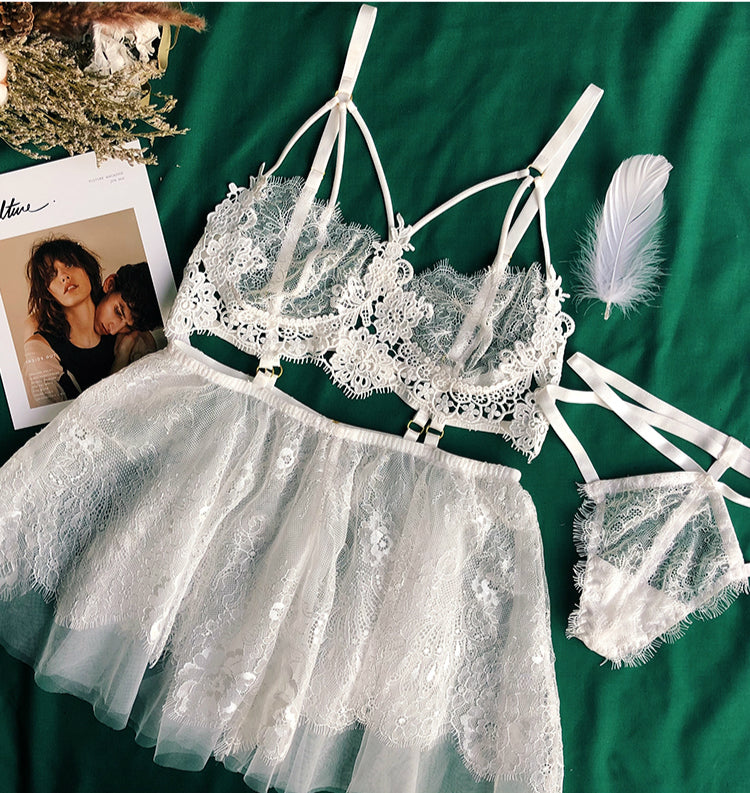 Gothic Sweet Lace Temptation Lingerie Set