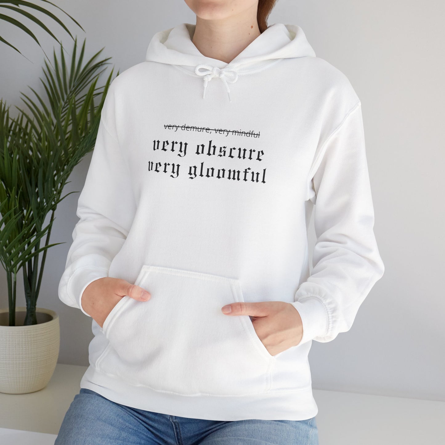 VERY OBSCURE VERY GLOOMFUL Alt Gothic Unisex Heavy Blend™ Hooded Sweatshirt