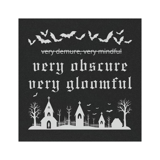 VERY OBSCURE VERY GLOOMFUL v.2 Alt Gothic Car Magnet