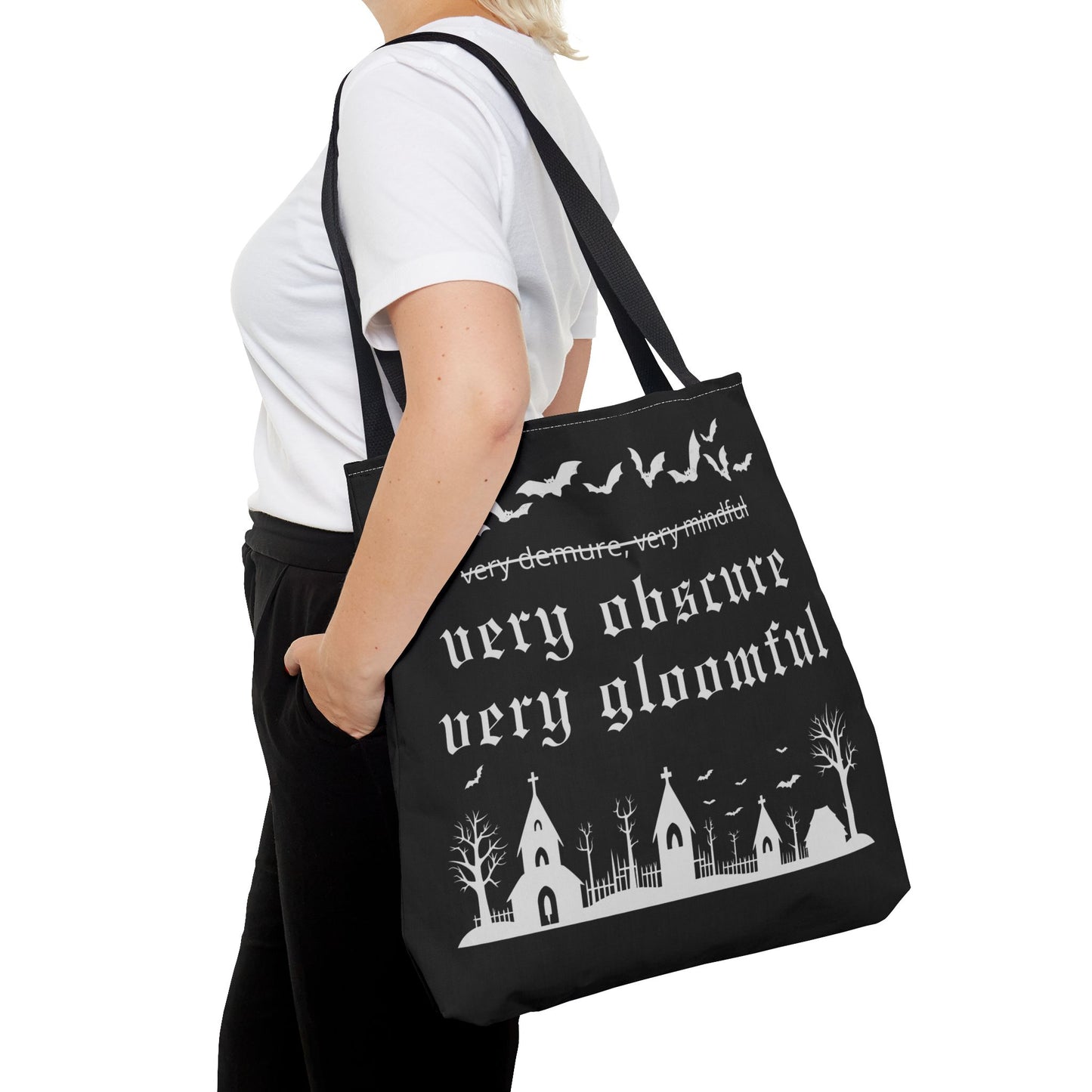 VERY OBSCURE VERY GLOOMFUL v.2 Alt Gothic Tote Bag