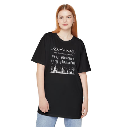 VERY OBSCURE VERY GLOOMFUL v.2 Alt Gothic Unisex Long Body Urban Tee