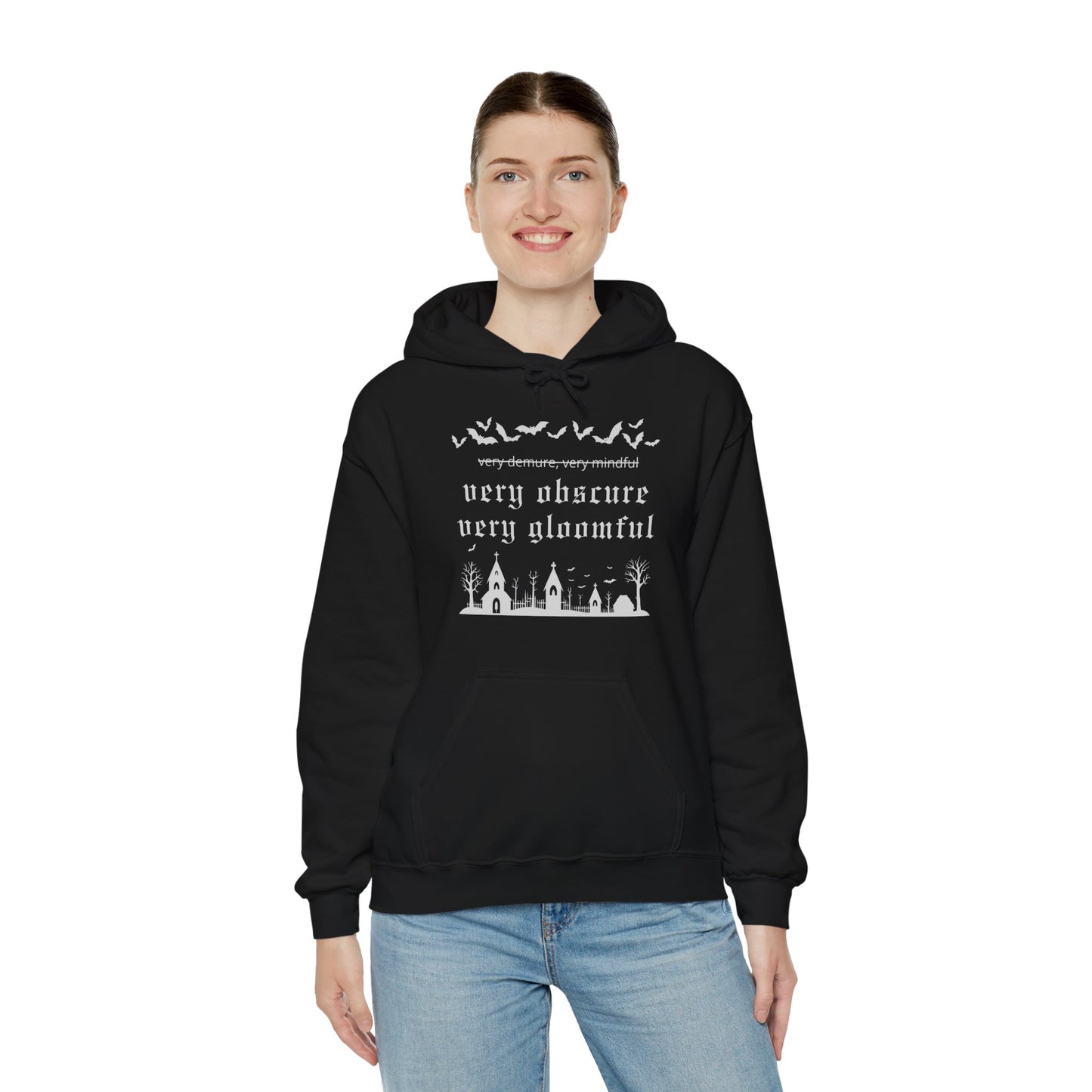 VERY OBSCURE VERY GLOOMFUL v.2 Alt Gothic Unisex Heavy Blend™ Hooded Sweatshirt