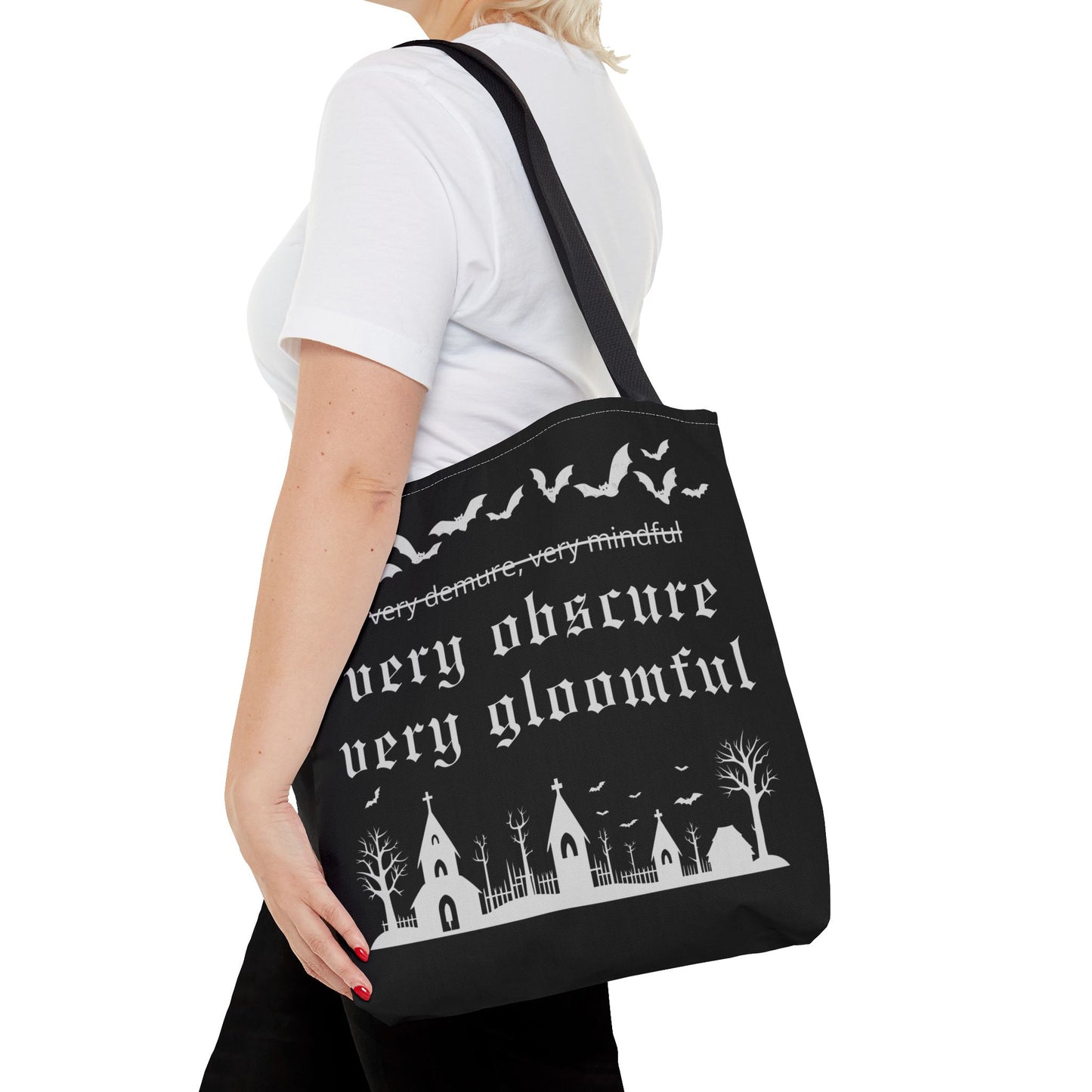 VERY OBSCURE VERY GLOOMFUL v.2 Alt Gothic Tote Bag