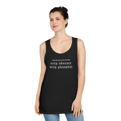 VERY OBSCURE VERY GLOOMFUL Alt Gothic Unisex Softstyle™ Tank Top