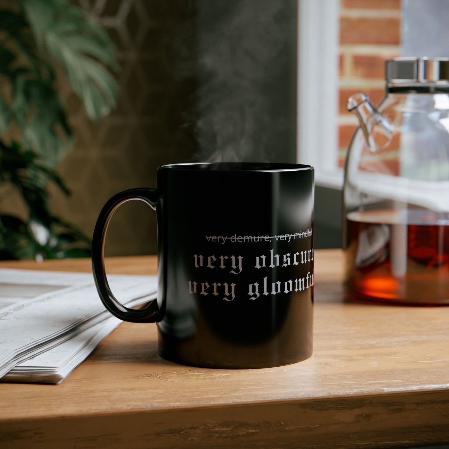 VERY OBSCURE VERY GLOOMFUL Alt Gothic Black Mug (11oz, 15oz)