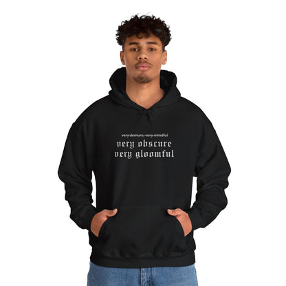 VERY OBSCURE VERY GLOOMFUL Alt Gothic Unisex Heavy Blend™ Hooded Sweatshirt