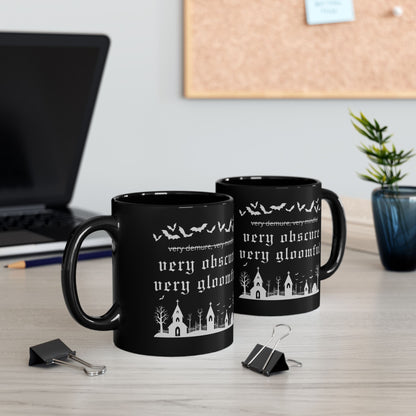 VERY OBSCURE VERY GLOOMFUL v.2 Alt Gothic Black Mug (11oz, 15oz)